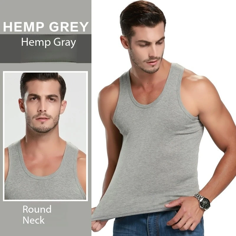 2025 New Men's Summer Lightweight Cotton Tight Vest Sports Casual Family Pajamas Outdoor Tight Top Breathable Quick Drying Vest - Image 2
